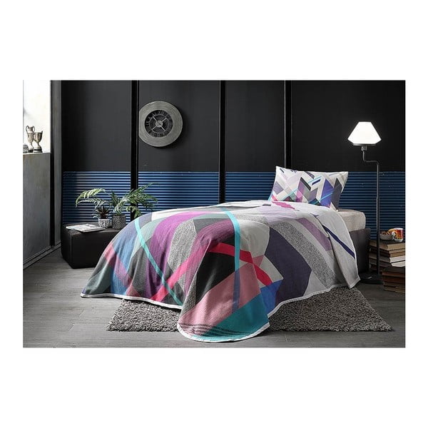Set pamučnih prekrivača, plahti i jastučnice Polo V3 Grey, 160 x 230 cm