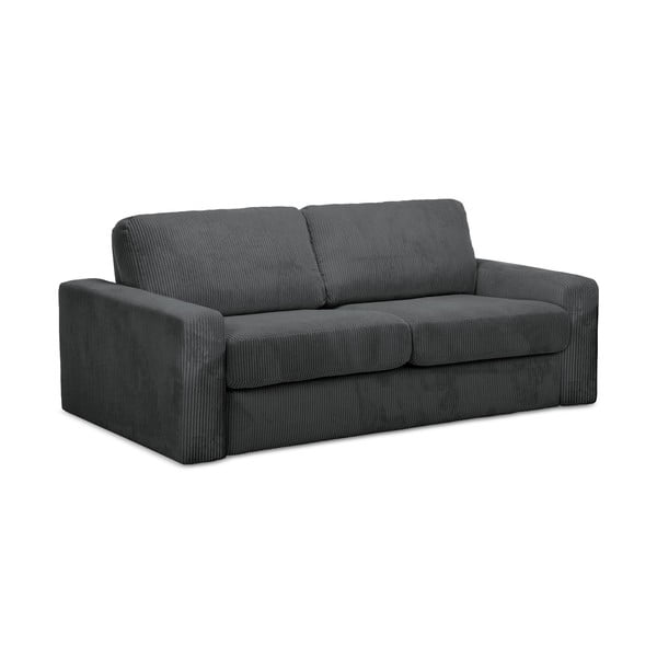 Tamno siva sklopiva sofa od samta 195 cm Nona – Makamii-image-2