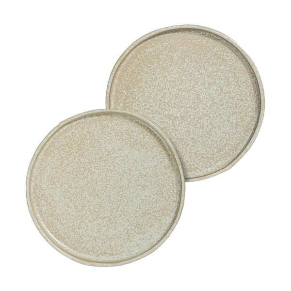 Bež kameni tanjuri u setu 2 kom ø 20 cm Sand Grain – Mette Ditmer Denmark-image-2