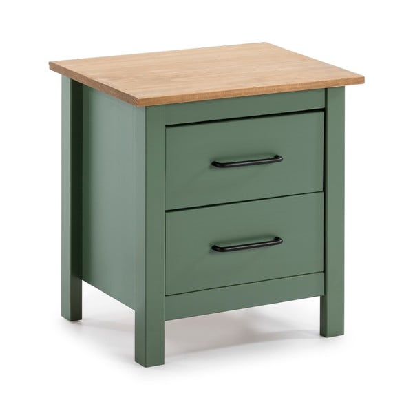 Zeleni drveni noćni ormarić Marckeric Miranda-image-2