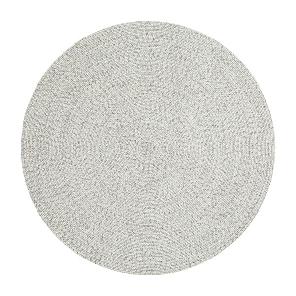 Bijelo-bež okrugli vanjski tepih ø 200 cm - NORTHRUGS