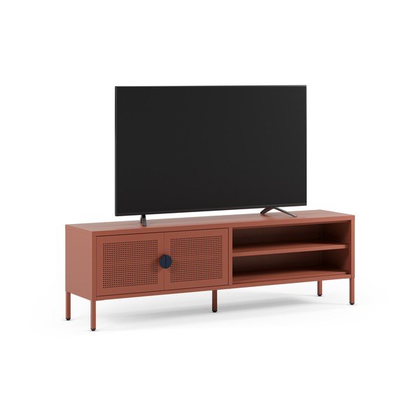 Metalna TV komoda boja terakote 160x50x35 cm Sayla – Marckeric-image-3