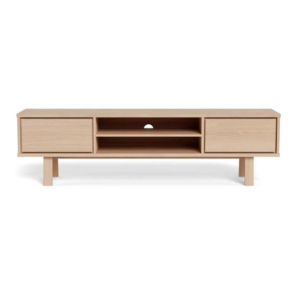 Furnirana TV komoda u svijetloj prirodnoj boji 180x50x40 cm Lamberth – Actona-image-3