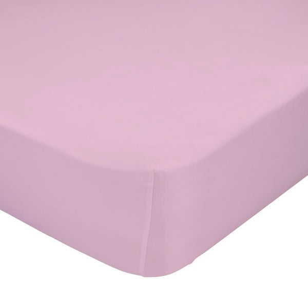 Svijetlo ružičasta elastična plahta Happynois, 60 x 120 cm