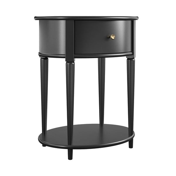 Crni noćni ormarić Aurora – Støraa