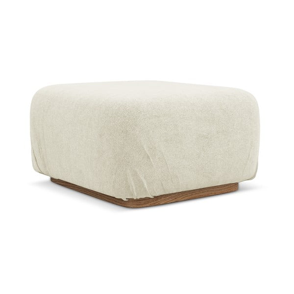 Krem modularni tabure od bouclé tkanine Ailani – Makamii-image-2