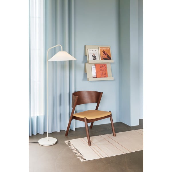 Tamno smeđa fotelja Oblique – Hübsch-image-1