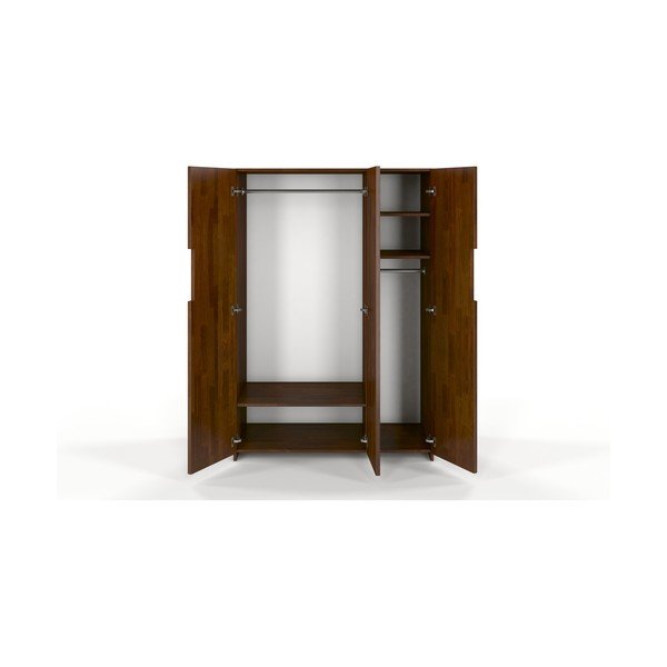 Smeđi ormar od borovine Skandica Bergman, 128 x 180 cm-image-2