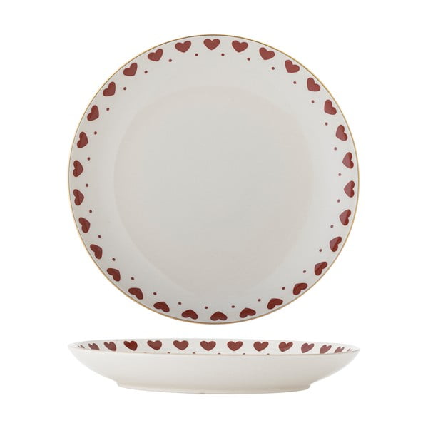 Bijeli tanjur s božićnim motivom od kamenine ø 26,5 cm Jolly – Bloomingville-image-4