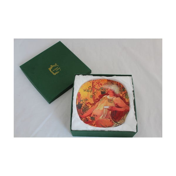 Alfons Mucha - set od 6 jesenskih desertnih tanjura-image-2