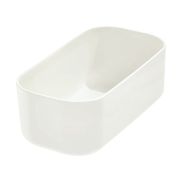 Bijela kutija za pohranu iDesign Eco, 9 x 18,3 cm