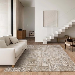Bež tepih 120x170 cm Kuza Lines Beige – Asiatic Carpets
