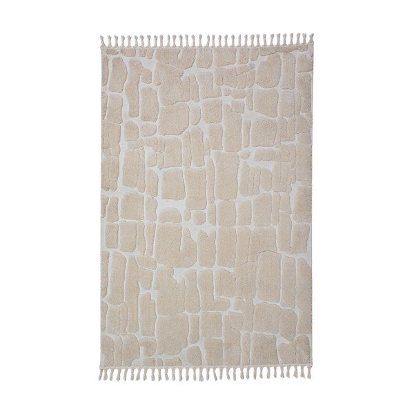 Krem tepih 200x300 cm Esra Cobbled – Flair Rugs