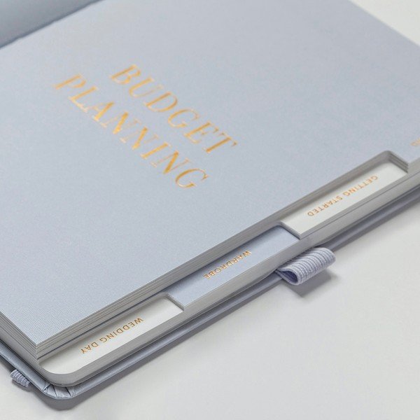 Bilježnica u srebrnoj boji za proračun vjenčanja Busy B-image-1