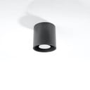Tamno sivi reflektor ø 10 cm Roda – Sollux