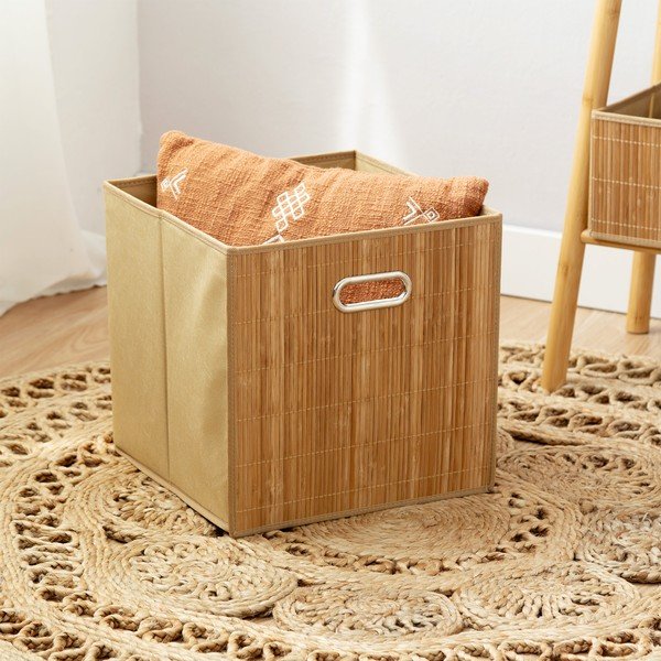 Bambusova košara za police 31x31x31 cm Anji – Compactor-image-1