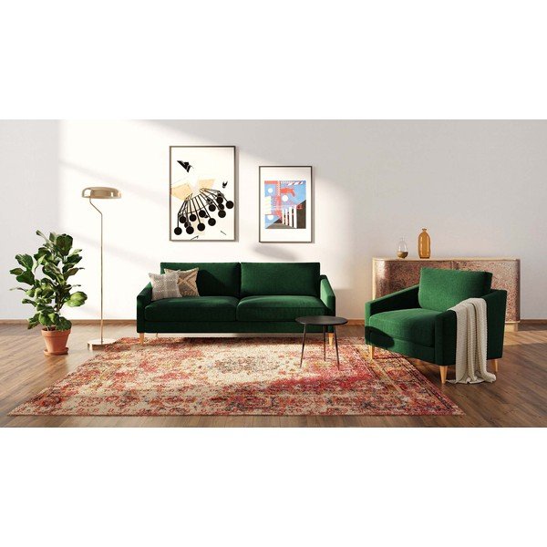 Tamno zelena sofa 200 cm Karoto – Ame Yens-image-3