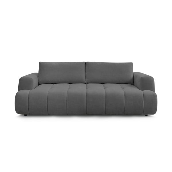 Tamno siva sklopiva/s prostorom za odlaganje sofa 251 cm Fuji – Bobochic Paris
