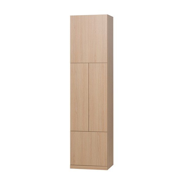 Modularni garderobni ormar u prirodnoj boji 54x215 cm Build – WOOOD