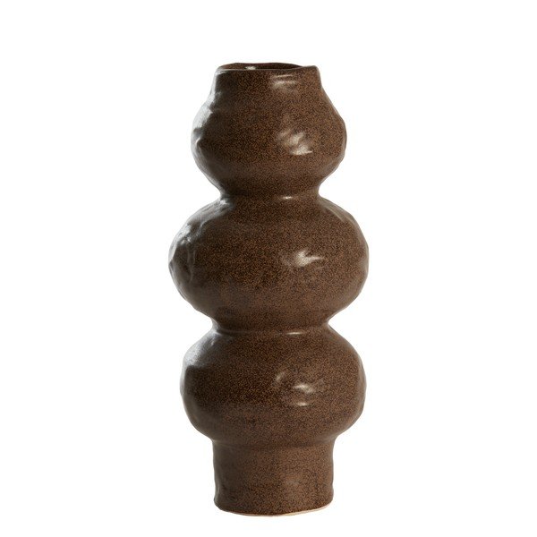 Smeđa keramička vaza (visina 33,5 cm) Rogano – Light & Living