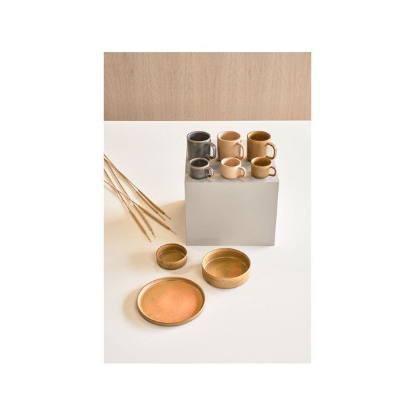 Set od 2 narančaste porculanske zdjele Villa Collection Fjord, ø 10,1 cm-image-3