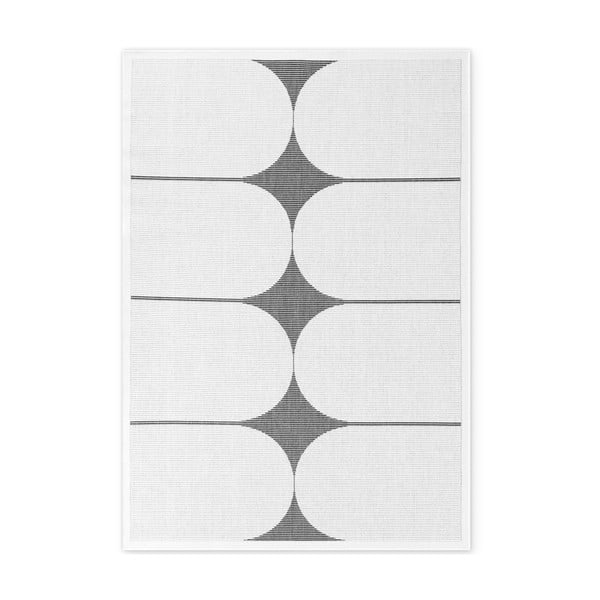 Crno-bijeli unutarnji i vanjski tepih 160x230 cm Duet Bowen – NORTHRUGS