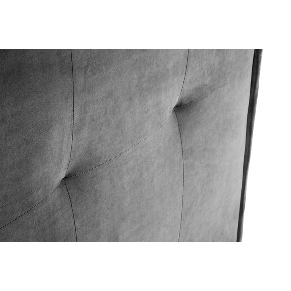 Sivo uzglavlje 140x120 cm Monica – Milo Casa-image-1