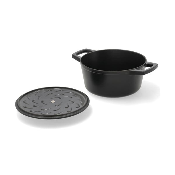 Lonac od lijevanog željeza s poklopcem prikladni za indukcijsko kuhalo 3,6 l – Holm-image-3