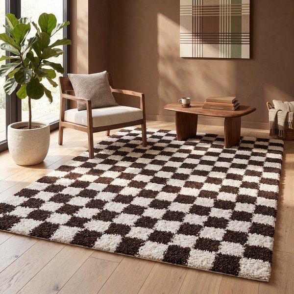 Smeđi/krem tepih 80x150 cm Grida – ESTE-image-4