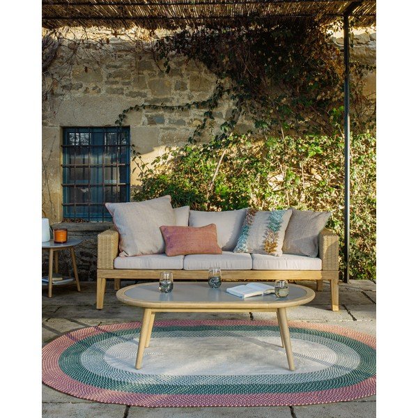 Vrtni stol od eukaliptusa s betonskom pločom Kave Home Glynis Nina-image-4