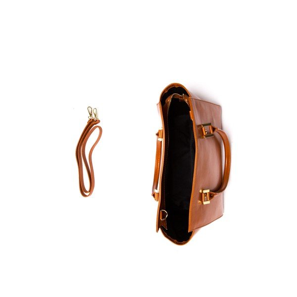 Kožna torbica Isabella Rhea 382 Cognac-image-3