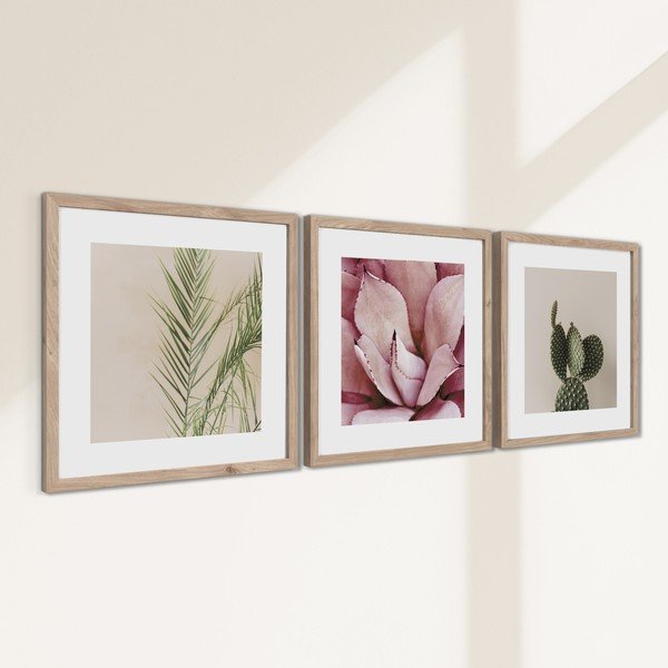 Tiskane slike u setu 3 kom s okvirom 30x30 cm Fresh – Styler-image-3