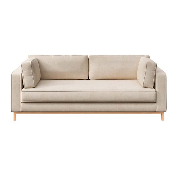 Bež baršunasti sofa 222 cm Celerio – Ame Yens