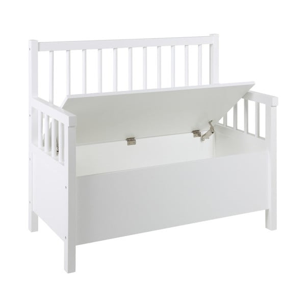 Bijela blagovaonska klupa s prostorom za odlaganje Actona Assil-image-2