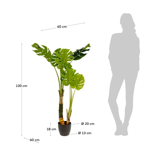 Umjetna monstera (visina 130 cm) – Kave Home-image-2