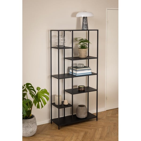 Crna metalna biblioteka 80x165 cm Newcastle – Actona-image-4