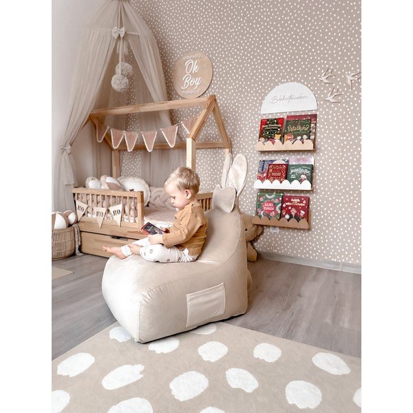 Bež dječja vreća za sjedenje Funny Bunny – The Brooklyn Kids-image-2