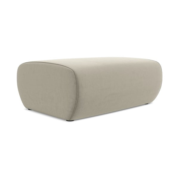 Bež baršunast tabure Kapua – Makamii-image-1