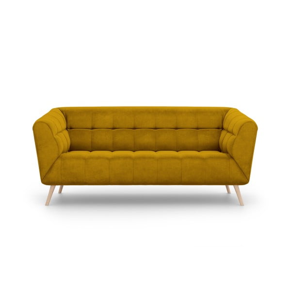 Kauč od žutog baršuna Interieurs 86 Étoile, 170 cm