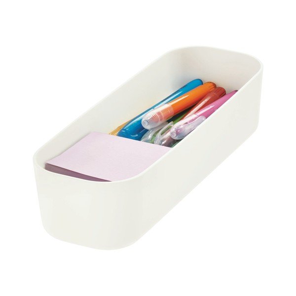 Bijela kutija za pohranu iDesign Eco, 9 x 27,5 cm-image-1