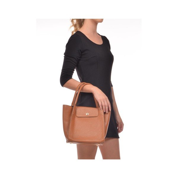 Konjak smeđa Kožna torba Robert M Polo Cognac-image-3