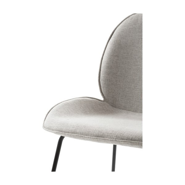 Siva blagovaonska stolica s metalnom bazom Canett Hella-image-4