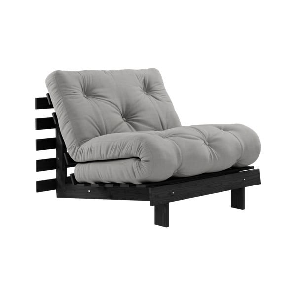 Siva fotelja Roots Black Night – Karup Design