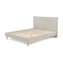 Bež tapecirani bračni krevet s podnicom 160x200 cm Tory - Bobochic Paris