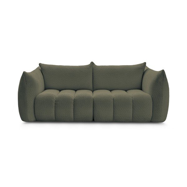 Zelena sofa od bouclé tkanine 234 cm Azra – Bobochic Paris