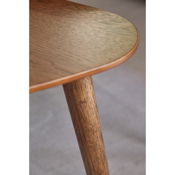 Smeđi stolići za kavu u setu 2 kom u dekoru hrasta 70x100 cm Adda – Unique Furniture-image-3