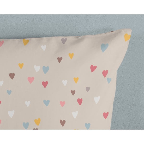 Smeđa/bež pamučna dječja posteljina za krevet za jednu osobu 140x200 cm Hugs – Good Morning-image-3