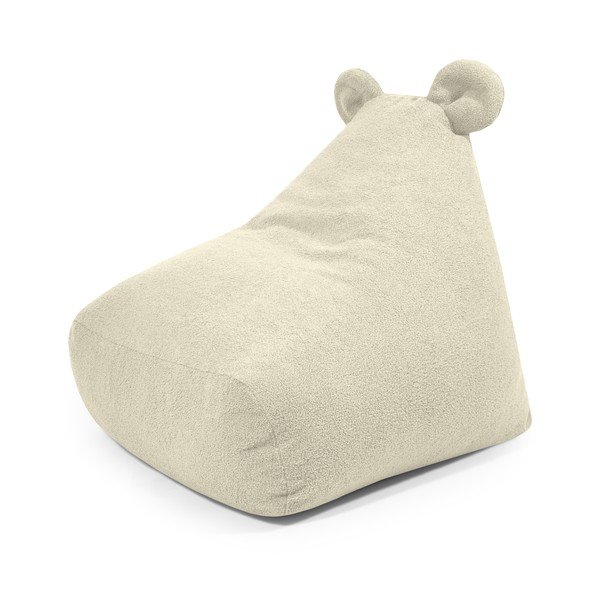 Krem vreća za sjedenje od bouclé tkanine Snug 80 Bear – SLOWDOWN
