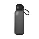 Crna boca za vodu za put od reciklirane plastike 650 ml Tom – Sagaform