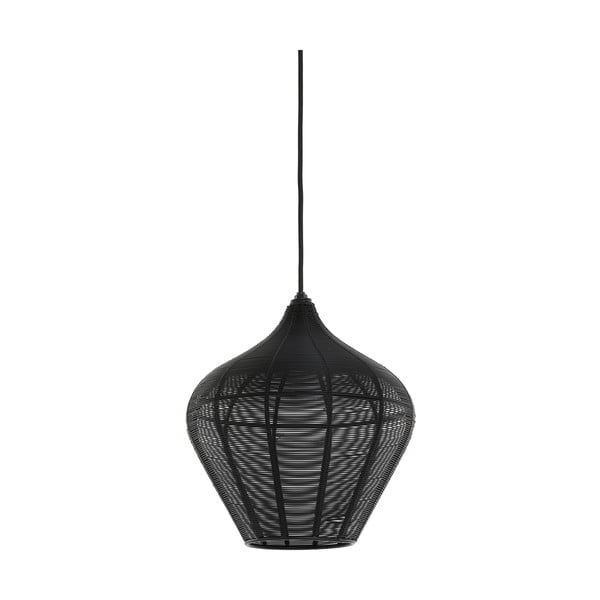 Crna stropna lampa ø 27 cm Alvaro - Light & Living